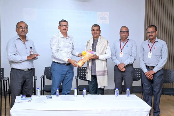 Felicitation of Dr. B. K. Sonage, Principal N.K.O.C.E.T. Solapur  , By VIce-Chairman CA. V.R. Javalgekar